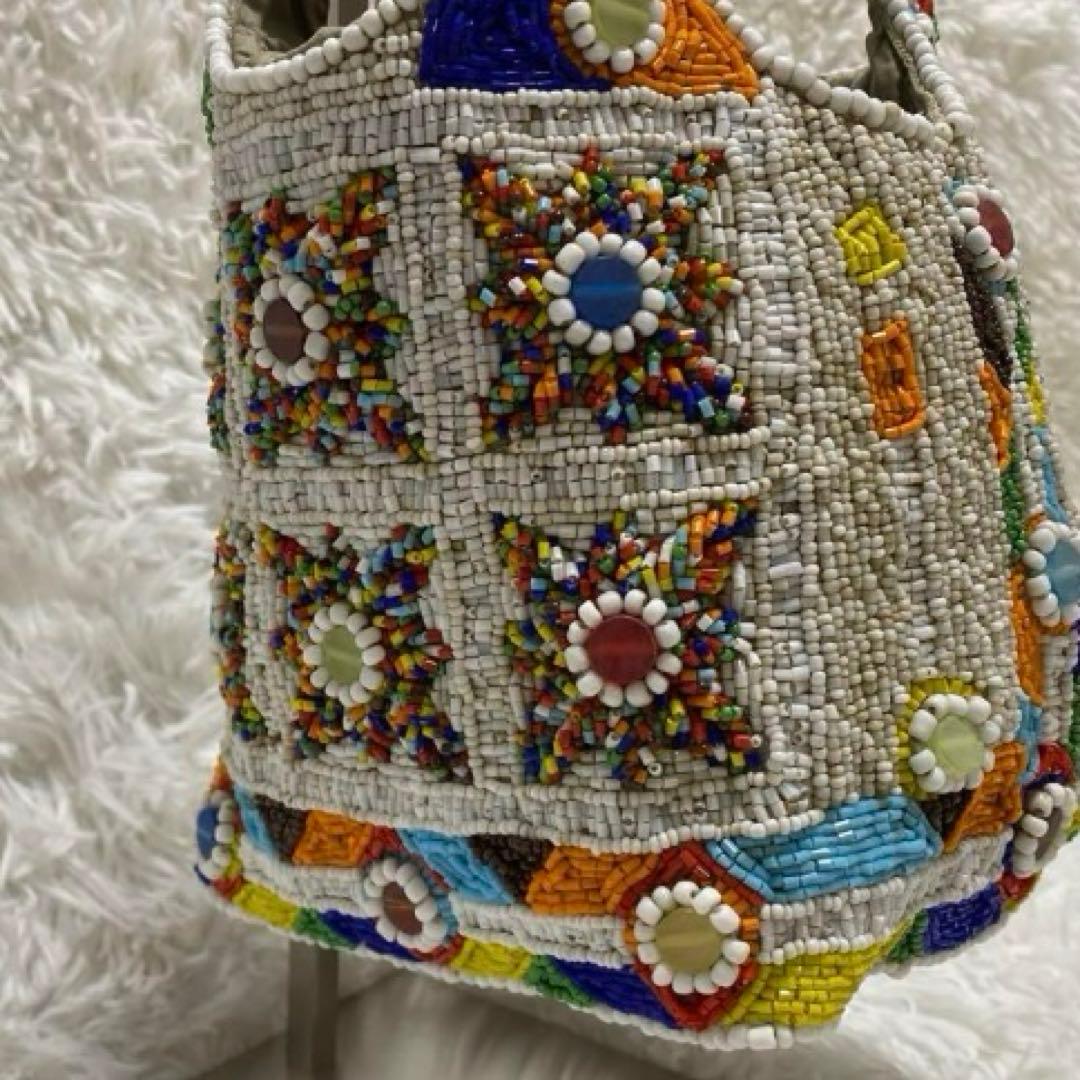 良品　イマイエン imayin ビーズバッグ ビジュー トートバッグ ストーン