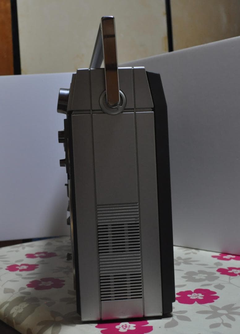 希少 日立 パディスコ ラジカセ TRK-8600 青 レトロラジオ 動作品