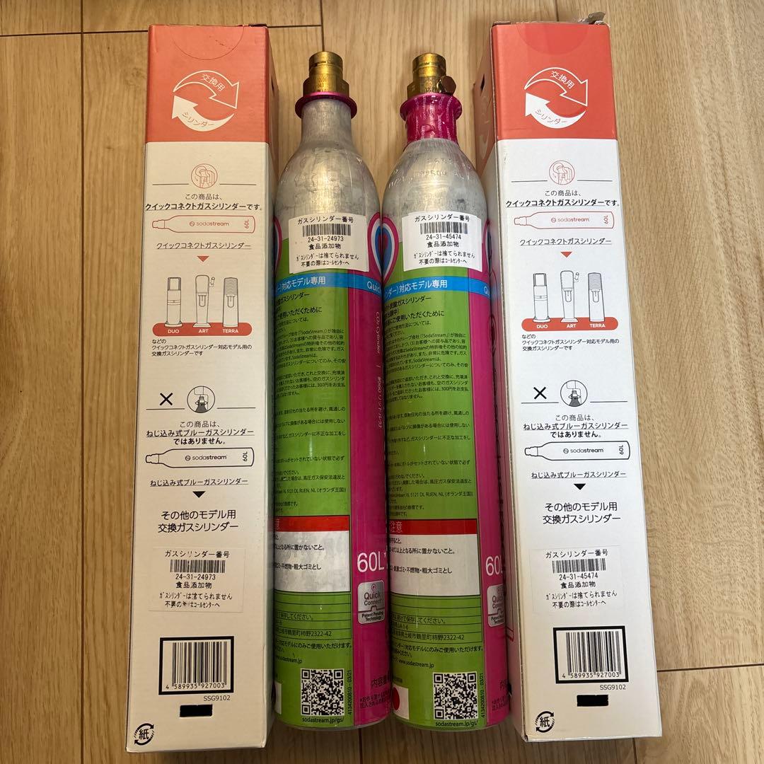 sodastream E-TERRA 炭酸水メーカー CO2ボンベ2本付き