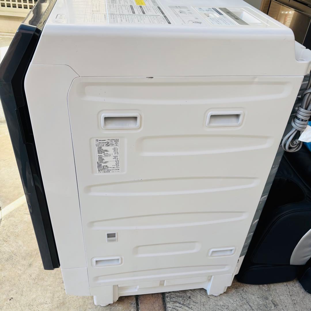 SHARP 11/6kgドラム式洗濯乾燥機 ES-W112-SL 2019年製