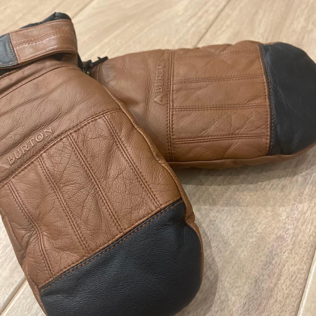 【おまけ付き】BURTONバートンGoretexゴアテックスレザーミトングローブ