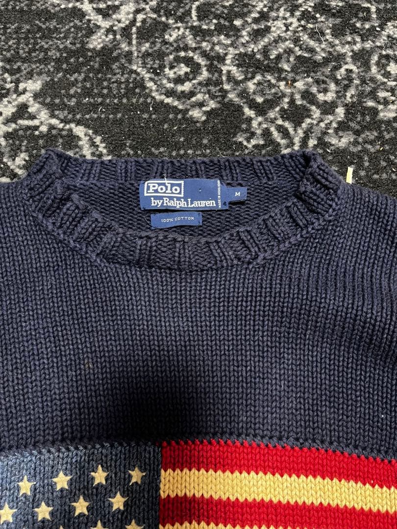 ‌*‌様 90s Polo by Ralph Lauren アメリカ国旗ニット