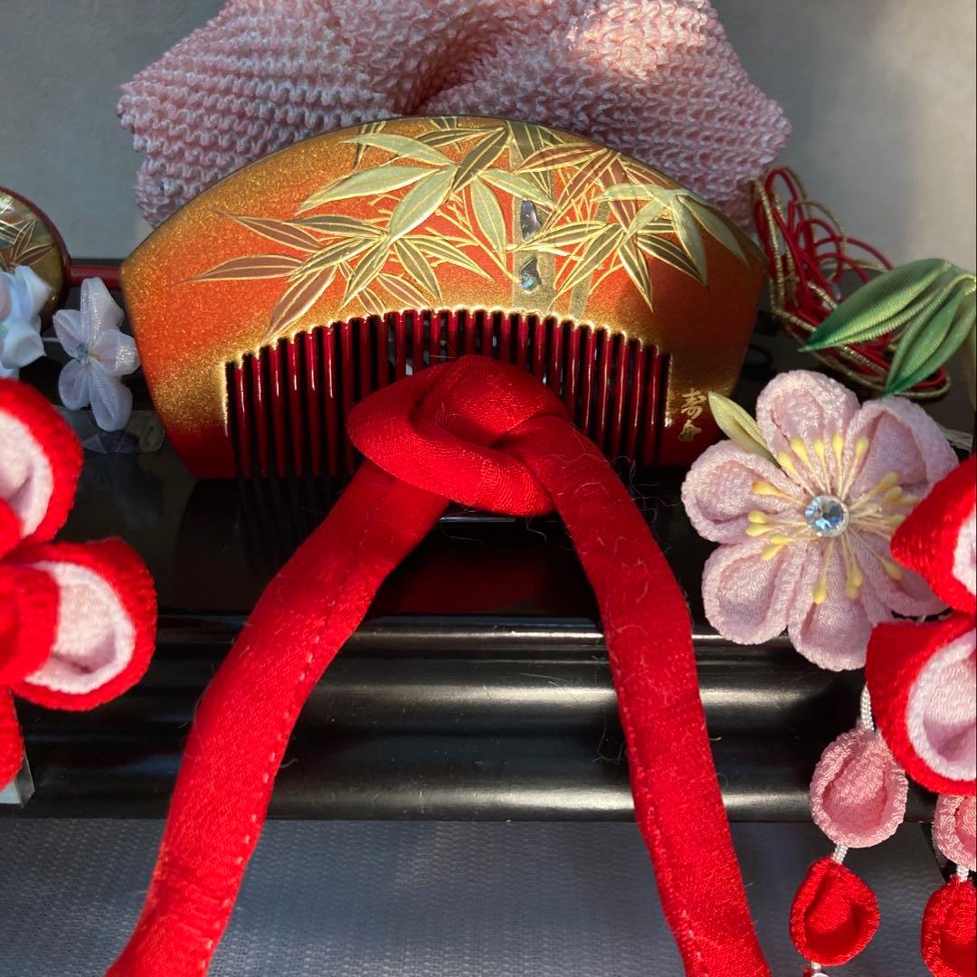 専用　希少　小さめさん用　櫛平打ち簪　ぱっちん簪　Uピン水引簪　後押し　全7点