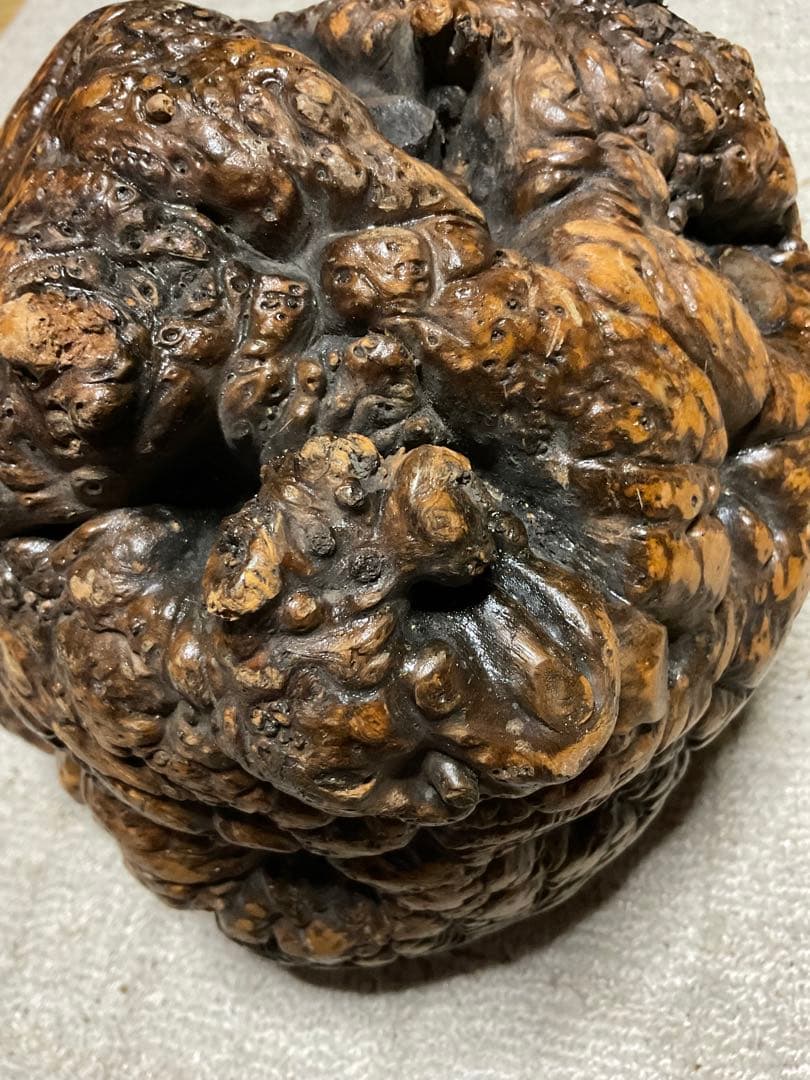 パイプ用の原木（プライヤー用）大きさ、25センチ四方。【床の間のインテリアどぞ】