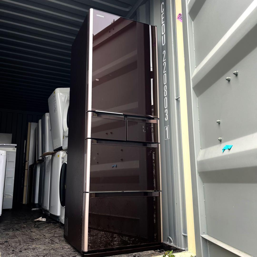 315取付無料！日立高性能真空チルド搭載おしゃれブラウン5ドア冷蔵庫！