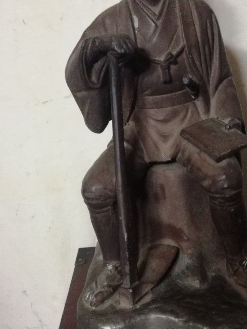 二ノ宮金次郎成人して後に侍(武士)になっての像/ 超ー希少