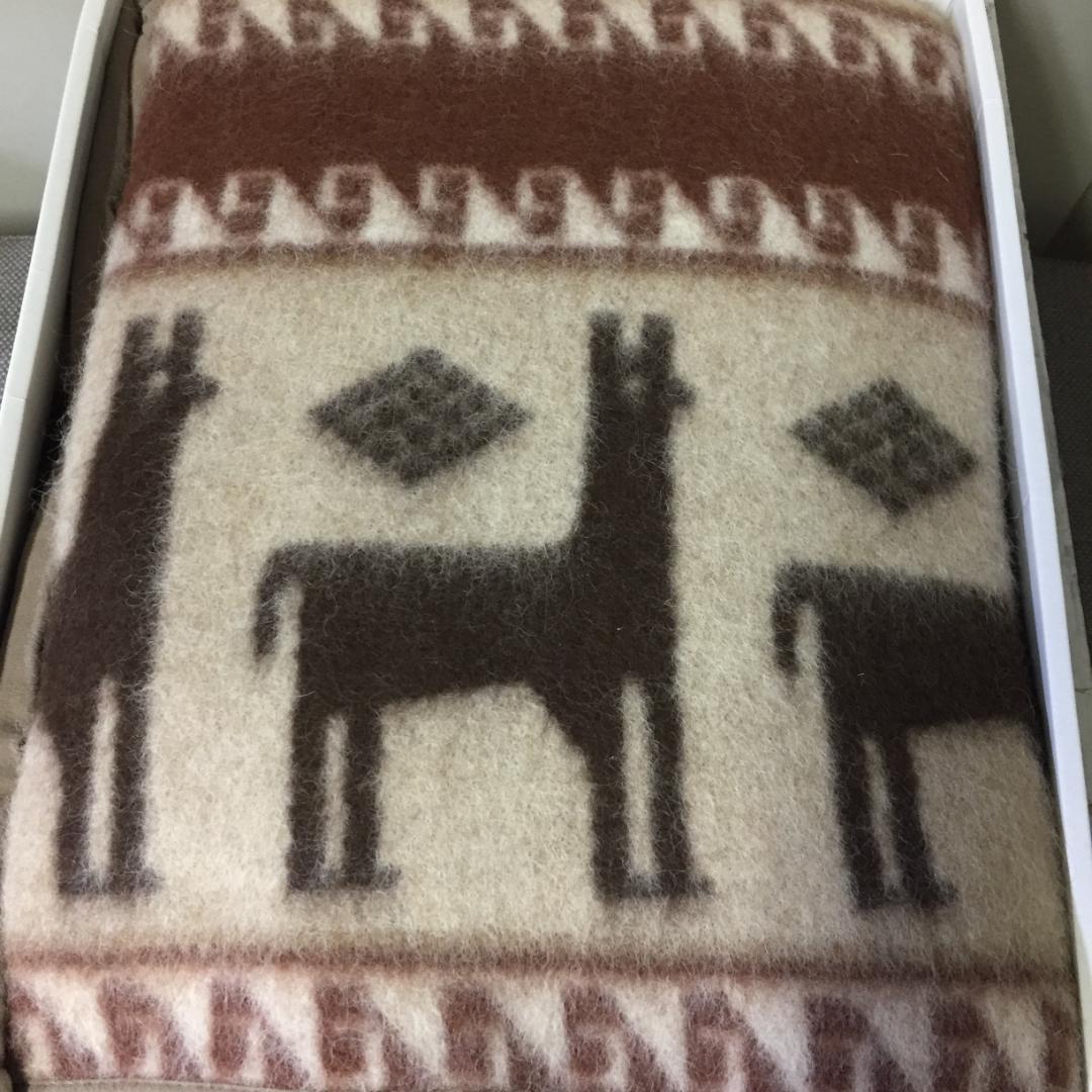 京都西川 アルパカ毛布 140x200cm　ローズブランケット