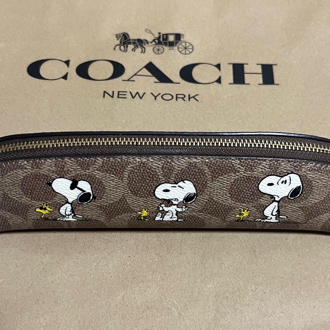【新品未使用】COACH x PEANUTS スヌーピー コラボペンケース