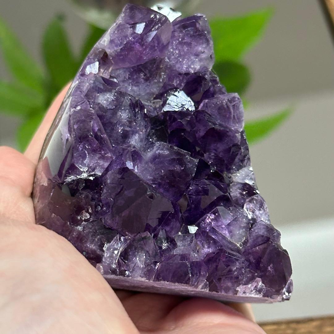 【超高品質】 最高級 濃い ウルグアイ産 大粒 アメジストドーム 原石