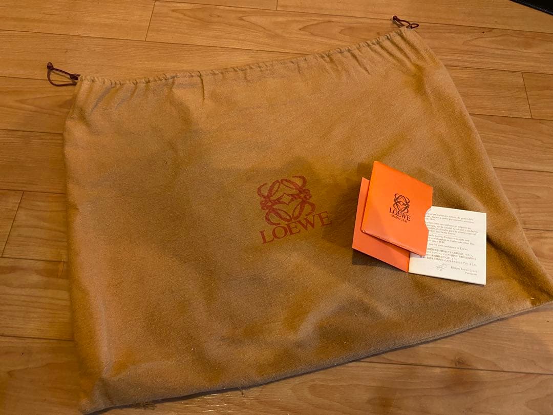 LOEWE レザー ビジネスバッグ ブラック