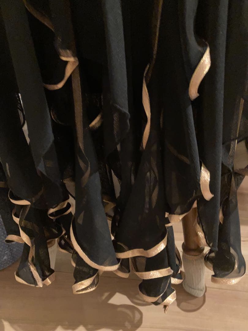 社交ダンス セパレート ドレス ブラック Mサイズ