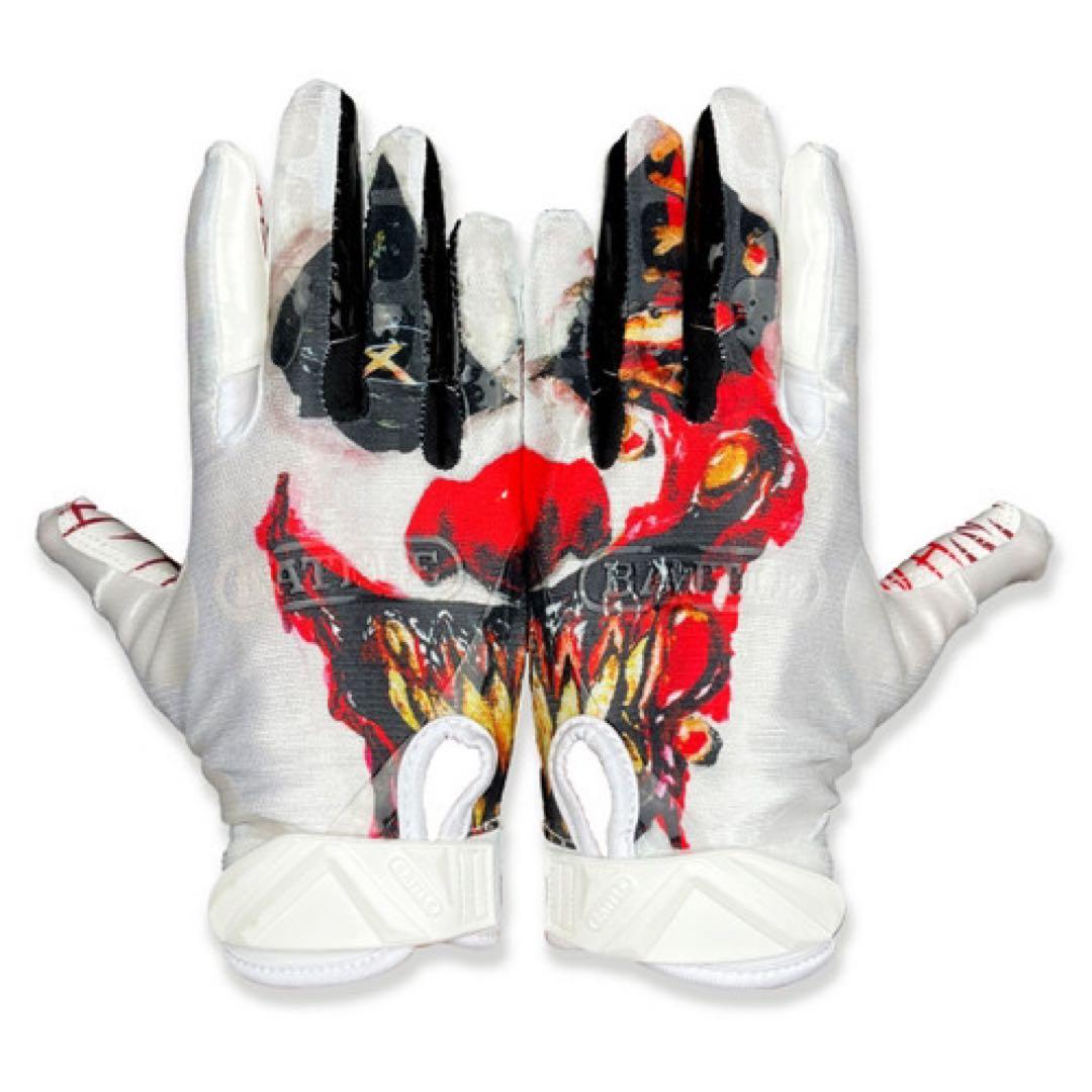 【M】BATTLE Krazy Klown Cloaked アメフト グローブ