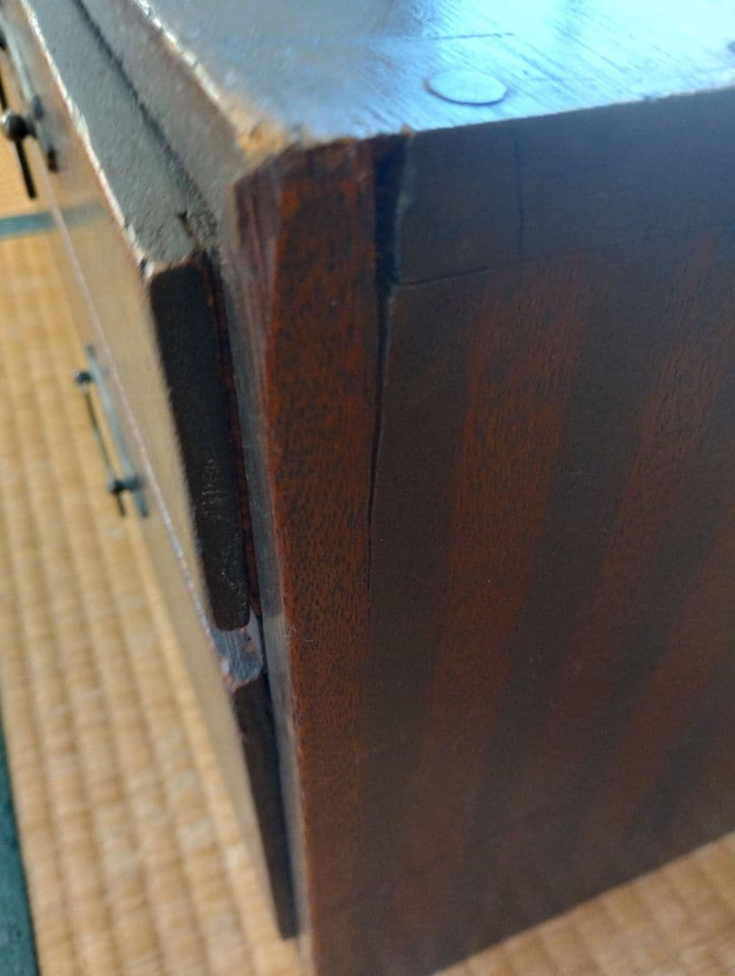 AYAKO★　木製引き出し　　箪笥　2段　昭和レトロ　和骨董　古家具