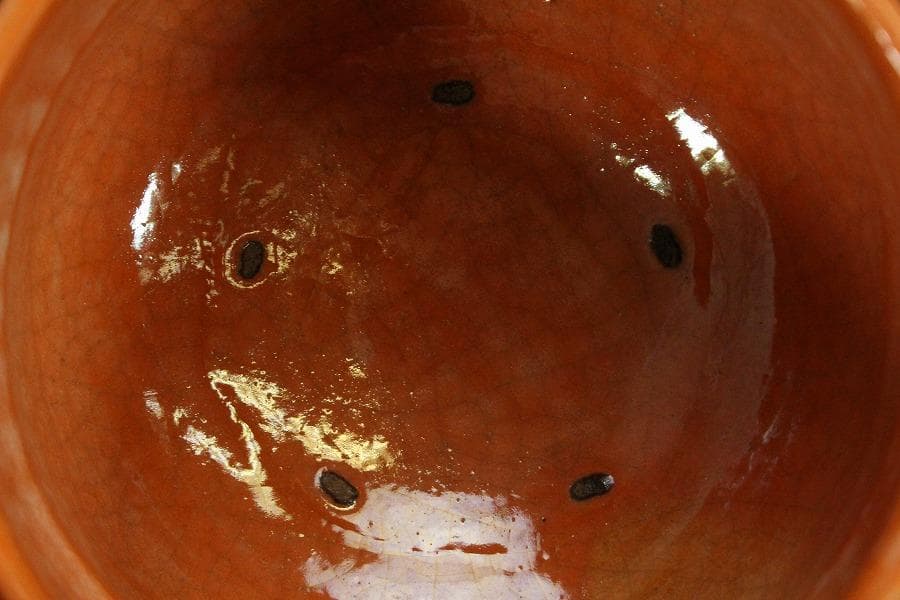 茶道具 楽焼 赤茶碗 昭楽造 栞 共布 共箱 未使用(メ1805)