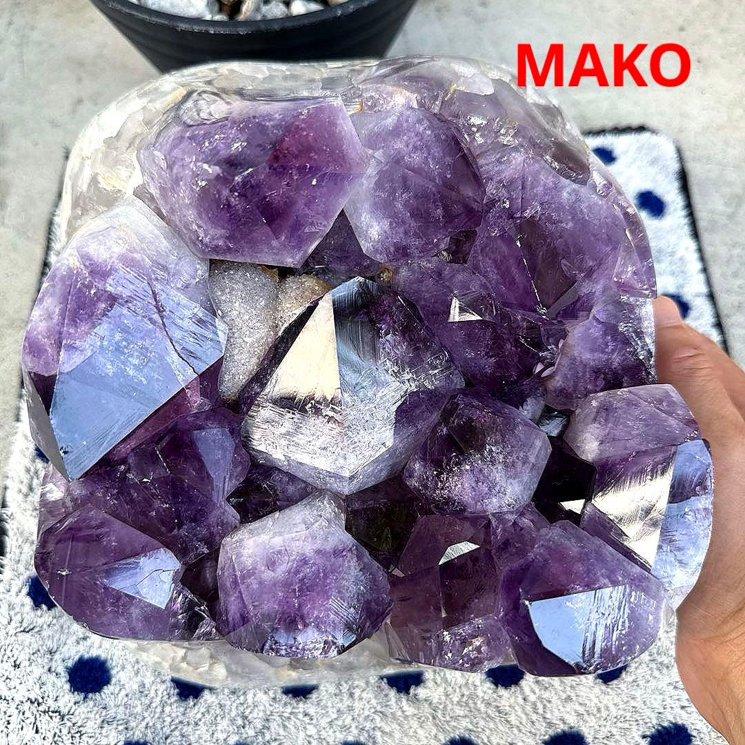 M1749☆アメジストクラスター12.4Kg☆天然石　原石☆N50602