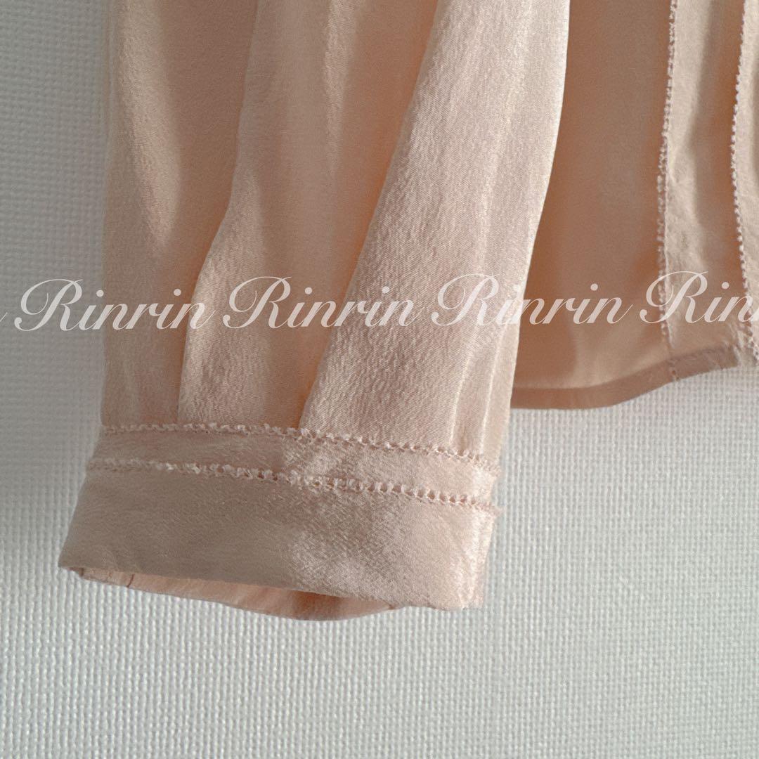 ANAYI シルクデシンボウタイブラウス 38