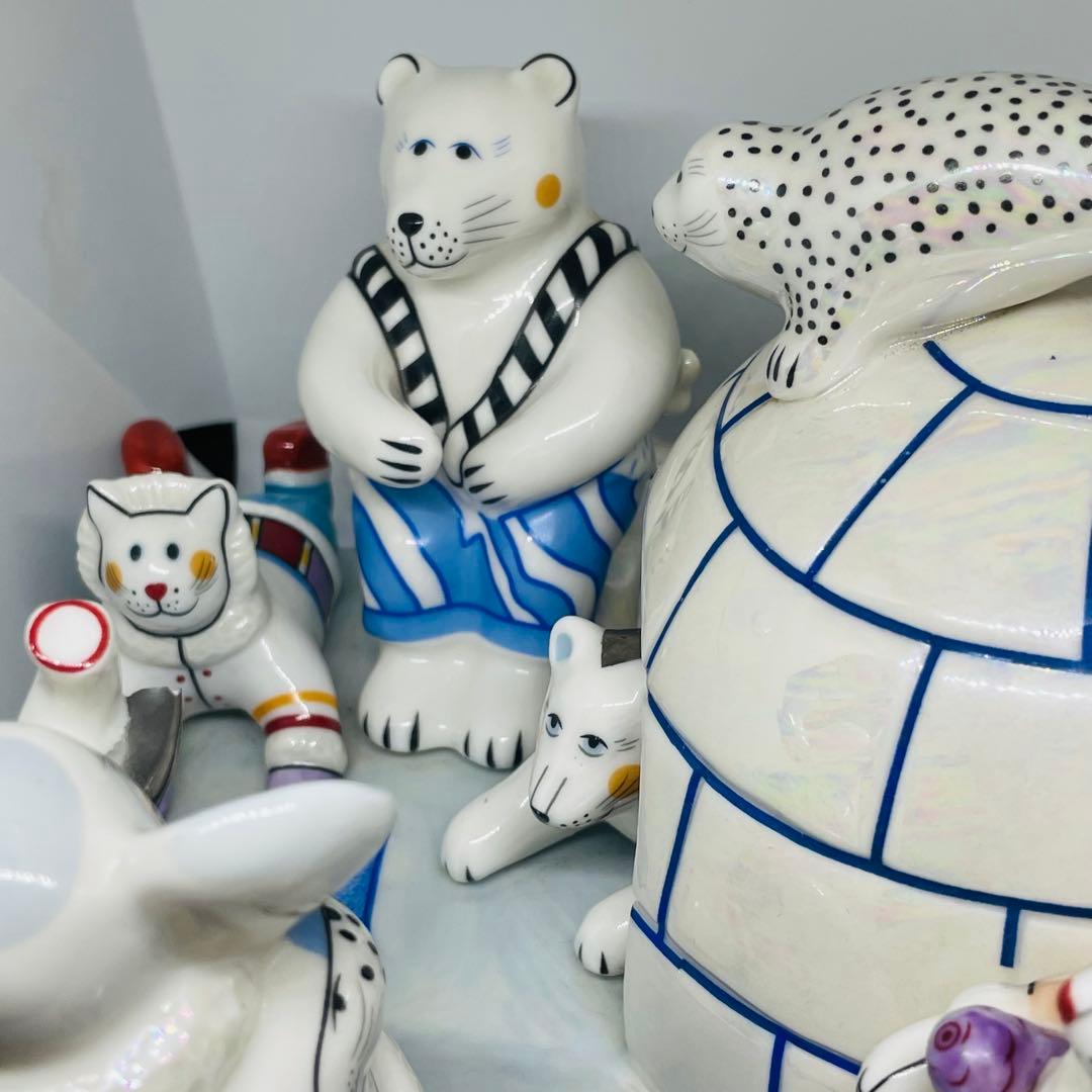 廃盤品　ビレロイ&ボッホ　グリーンランドイグルー 北極　動物　フィギュリン