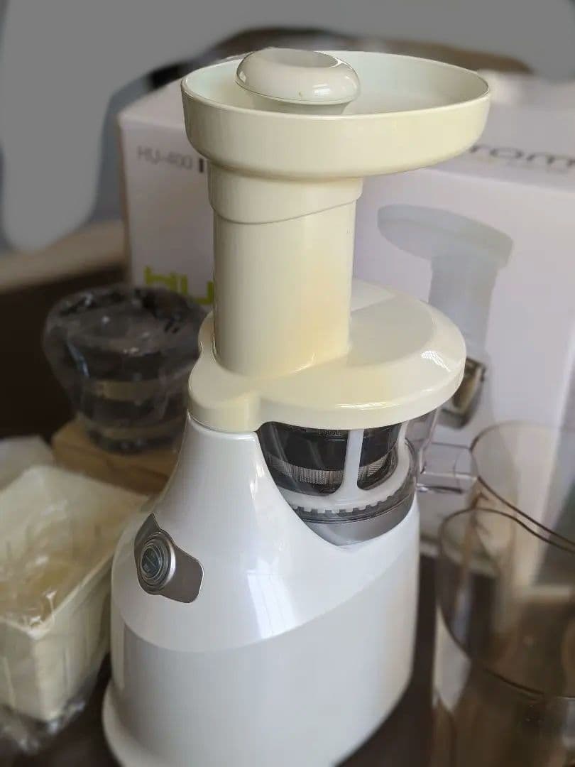 ヒューロムスロージューサー　HU-400 低速ジューサー　スムージー