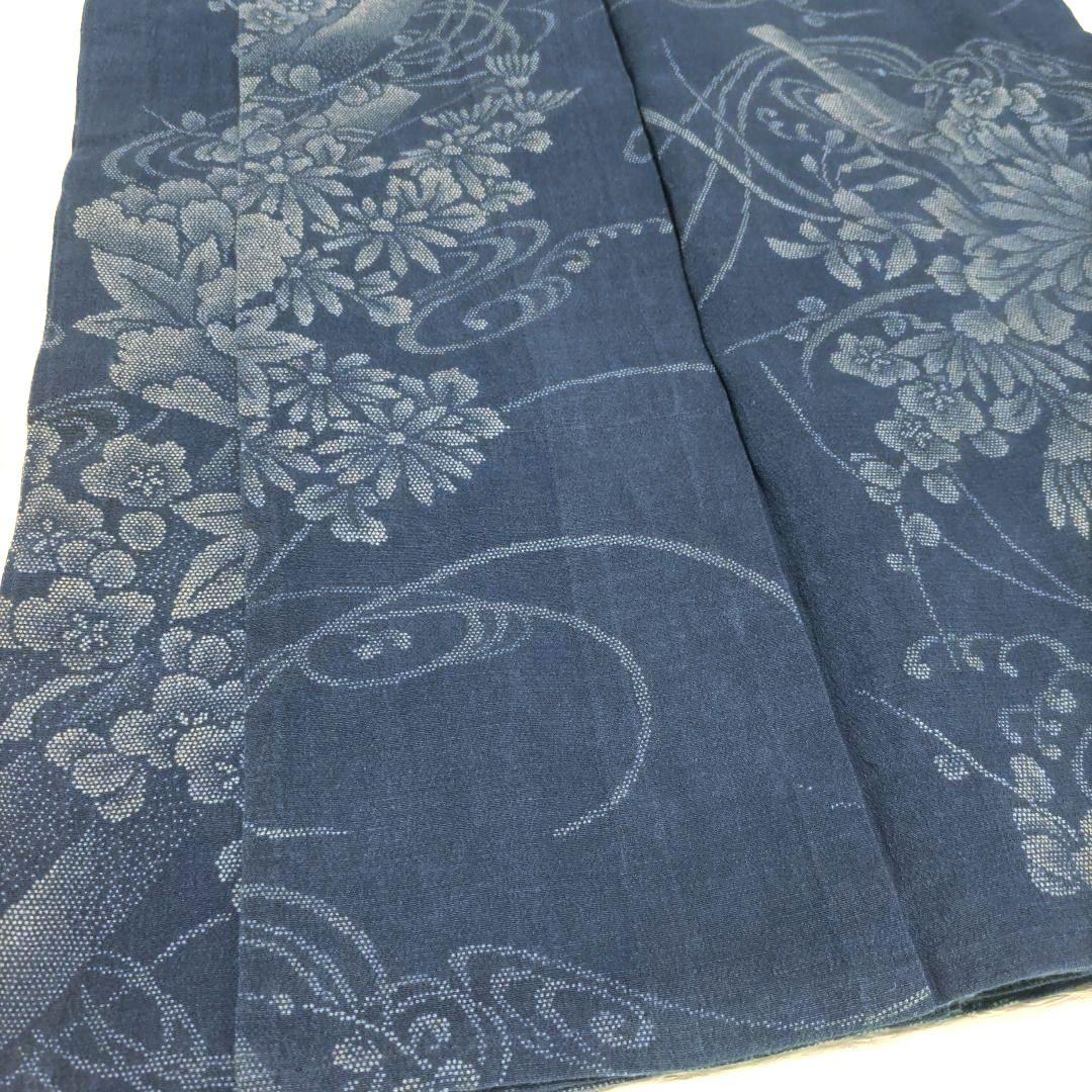 竺仙　浴衣　縮小紋中形