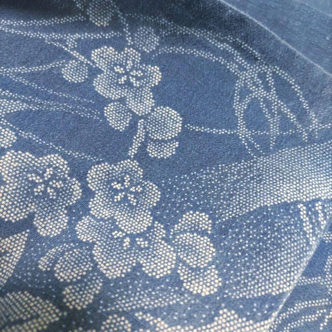 竺仙　浴衣　縮小紋中形