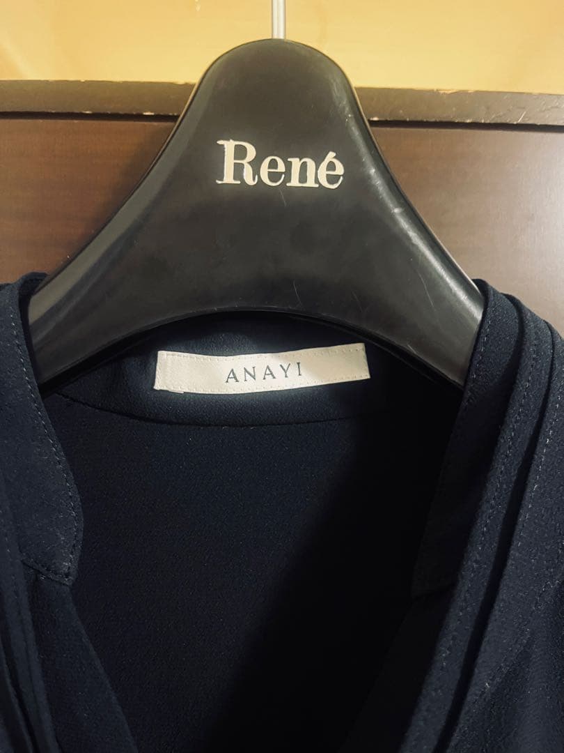 新品☆ ANAYI ジョーゼットボウタイブラウス/セオリー、23区、ロペ