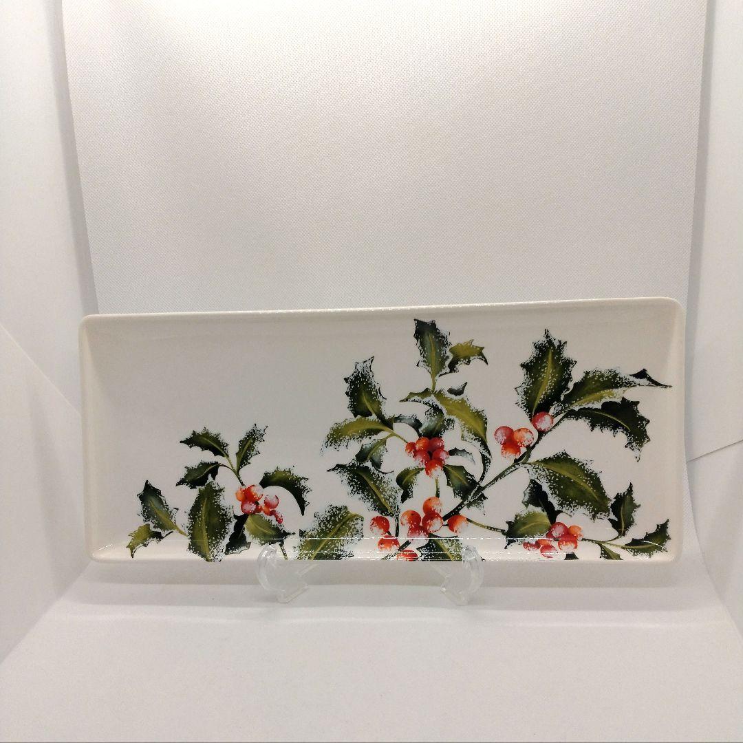 ☆美品廃盤☆GIEN HOLLY ホリーケーキディッシュ 35cm×15.5cm