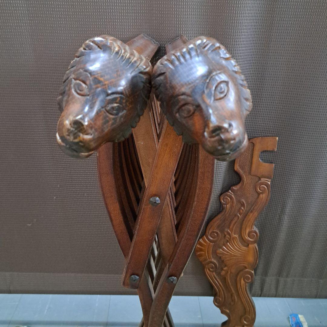 ♡イタリア製　サヴォナローラチェアー 木製折り椅子♡