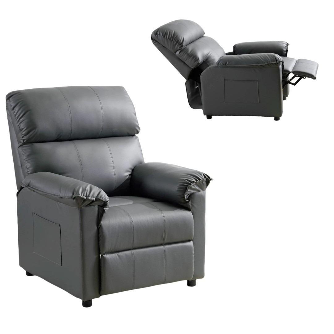 リクライニングソファー ソファー 1人掛け ゲーミングチェア PU 165度調節