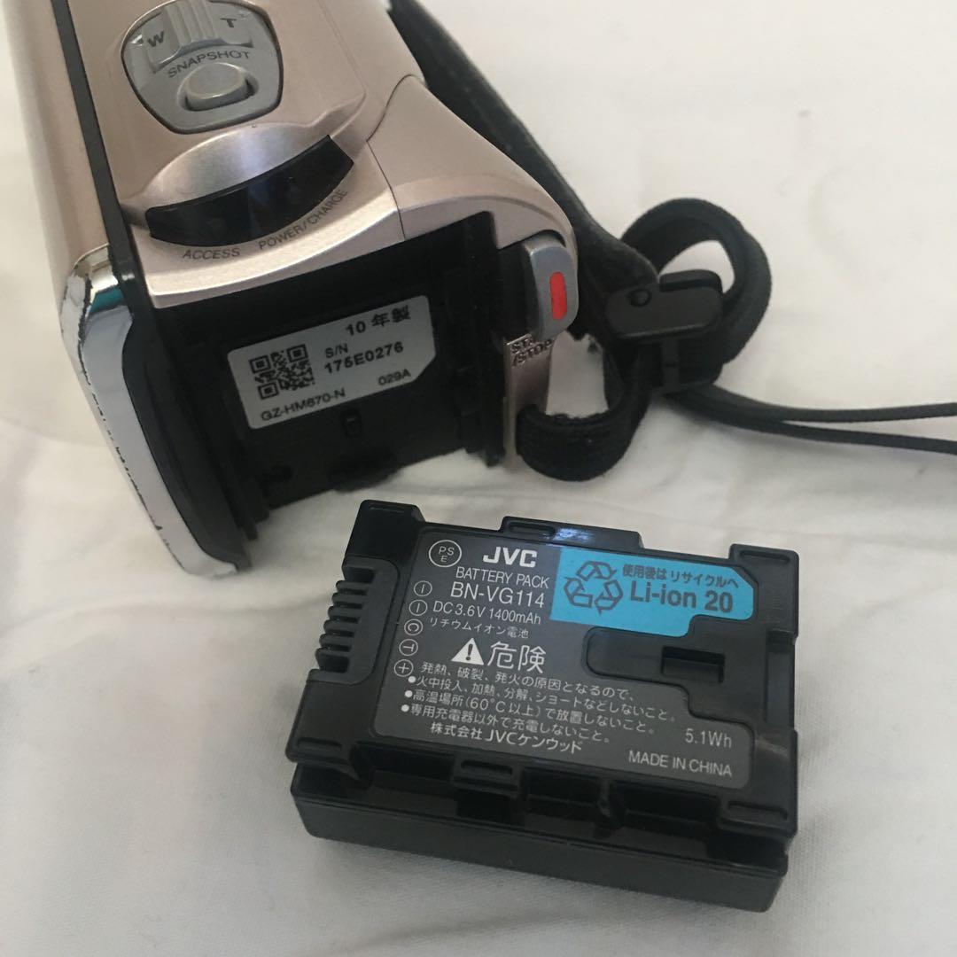 JVCケンウッド フルハイビジョンムービー ピンクゴールド GZ-HM670-N