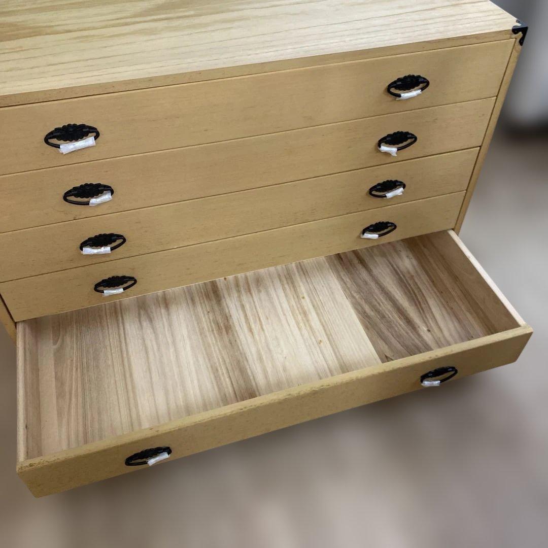 桐（❓）和箪笥　5段引き出し　昭和レトロな