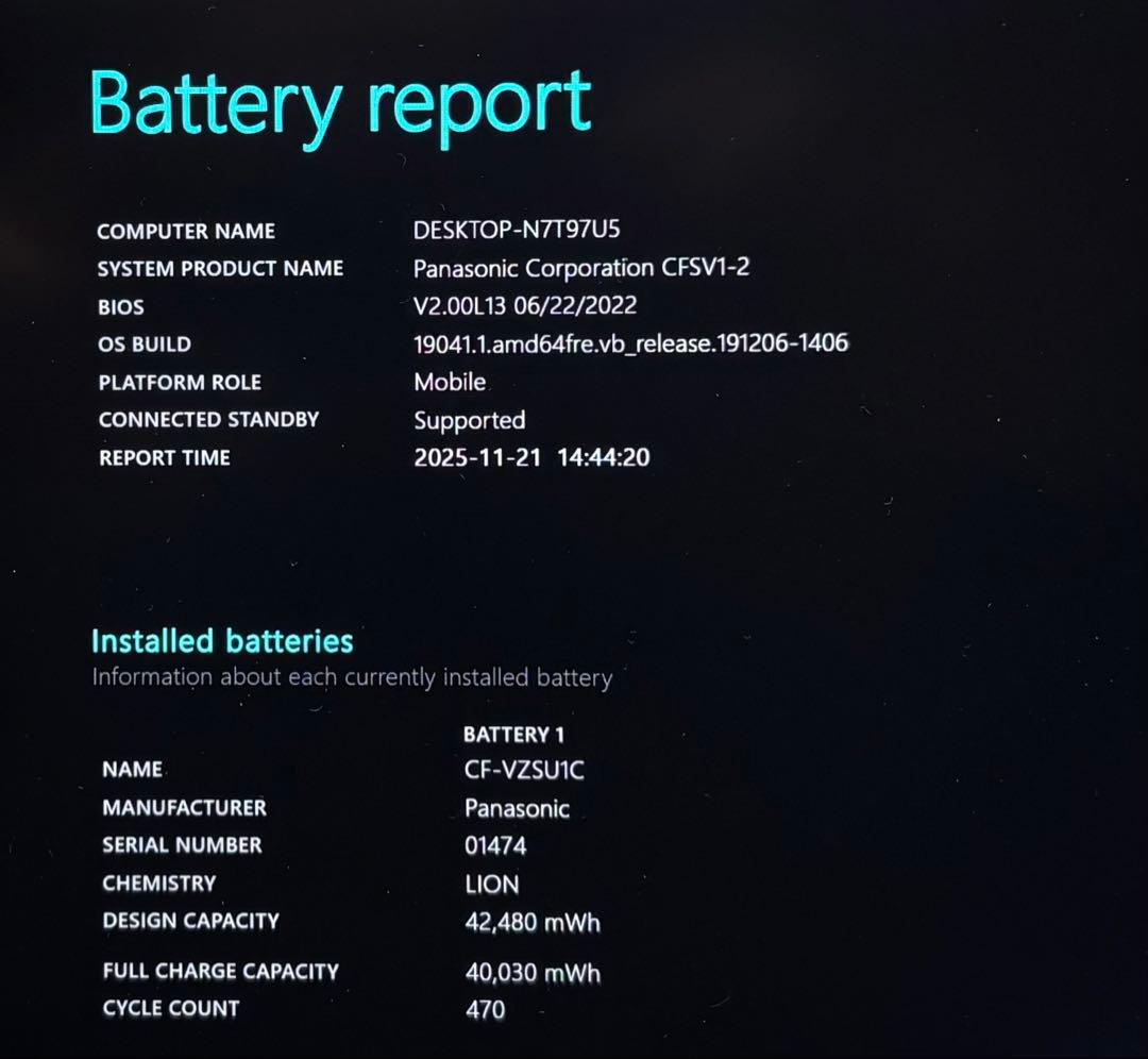 レッツノート CF-SV1/第11世代i5/RAM16G/SSD256G㉒