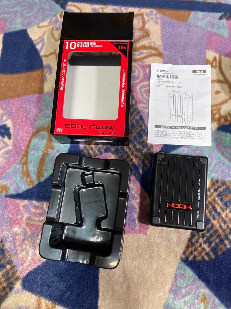 HOOH 鳳凰19V 空調服バッテリー、ファンセット