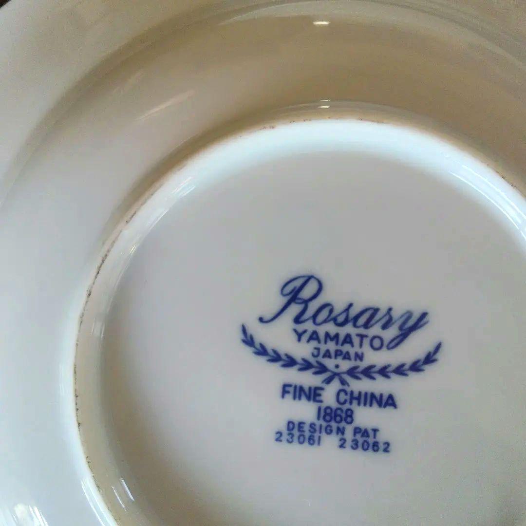 Rosary Yamato 花柄皿、FINE CHINA 1868