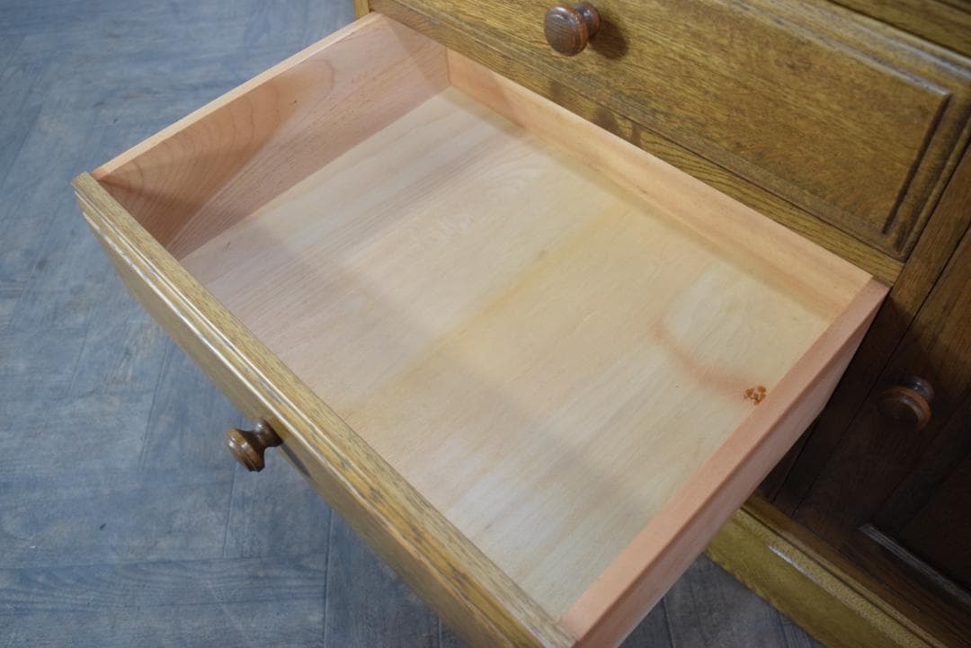 北海道旭川家具 和光 北海民芸 ライティングビューロー/デスク ナラ材