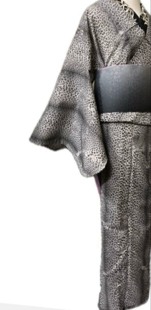 フランスファッションデザイナー　ジャンポール・ゴルチエ　セオα 単浴衣　半幅帯付