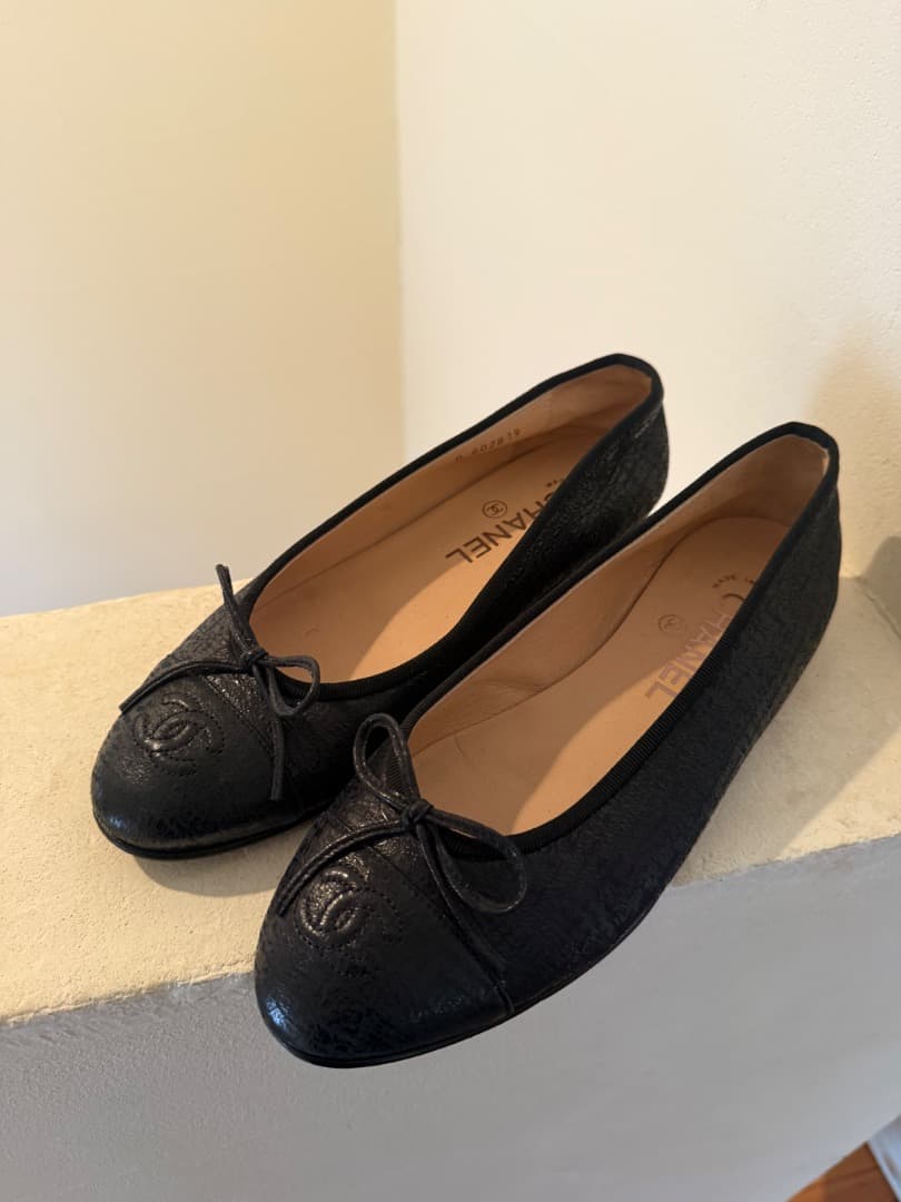 matro美品シャネルバレリーナ　バレエシューズ　ココマーク　37C