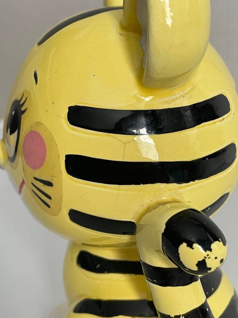 希少　激レア　内藤ルネ　陶器製　トラ　貯金箱　置物　昭和レトロ　当時物