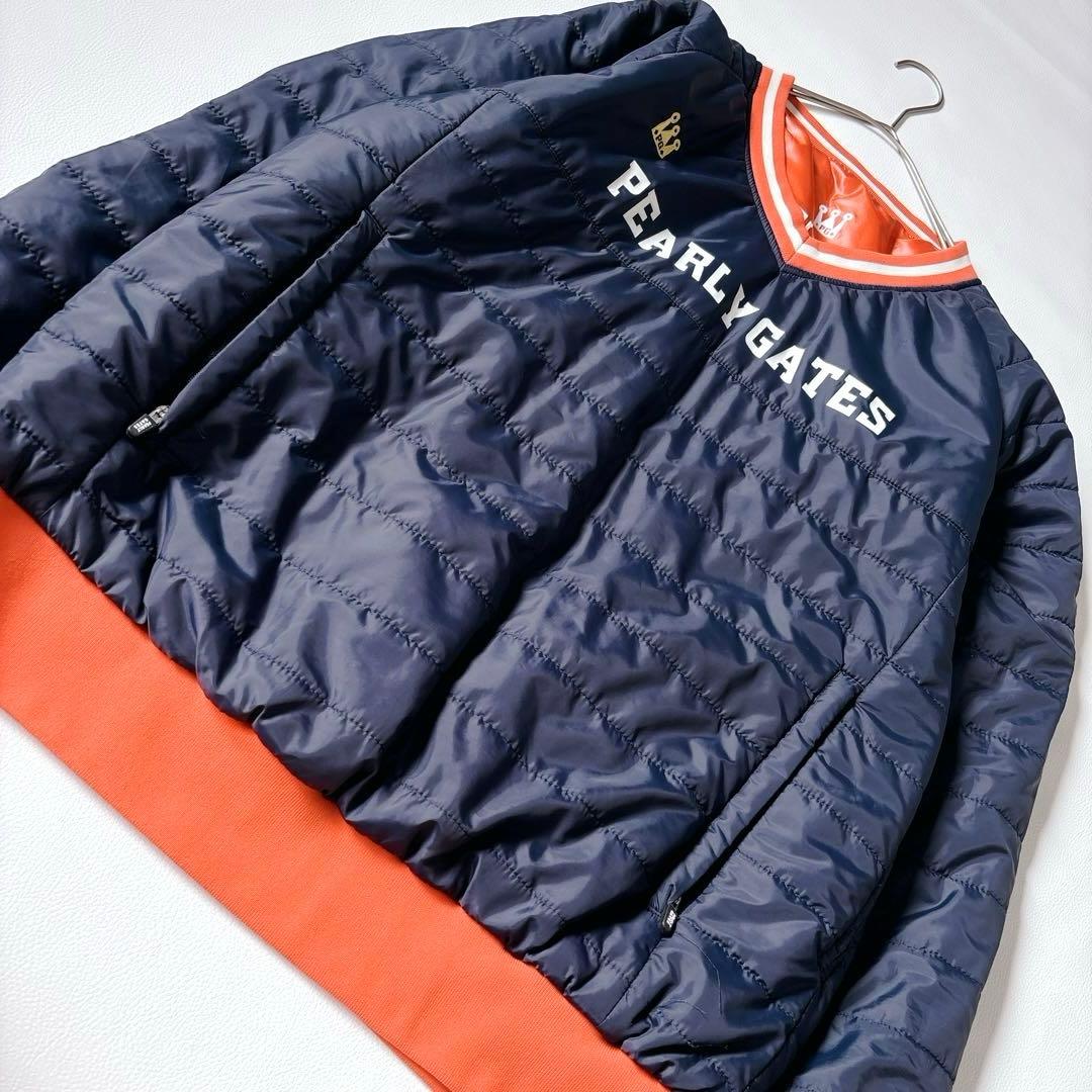 美品✨パーリーゲイツ 中綿 リバーシブルスニード Lサイズ ワッペン 2way
