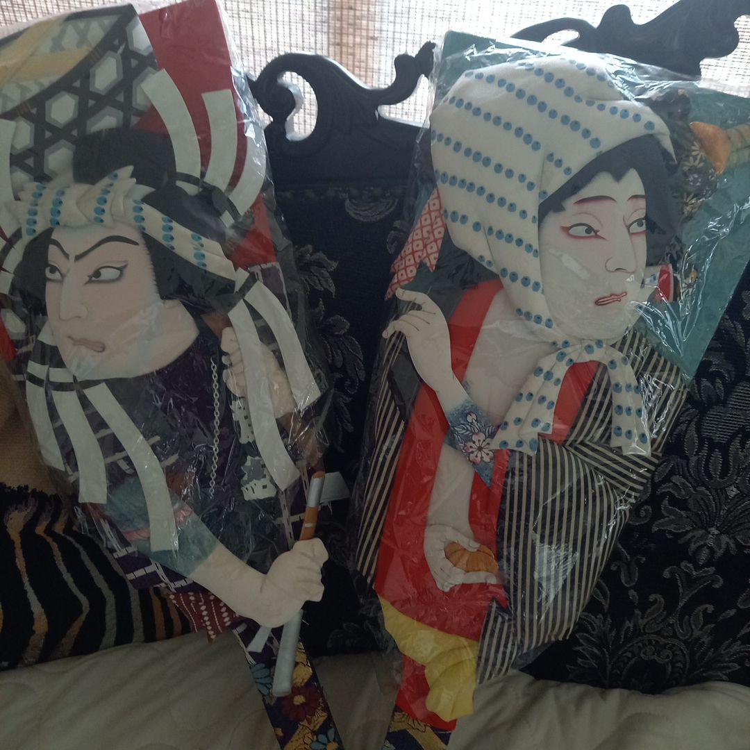 大型羽子板2枚(お正月飾り)高さ60cm