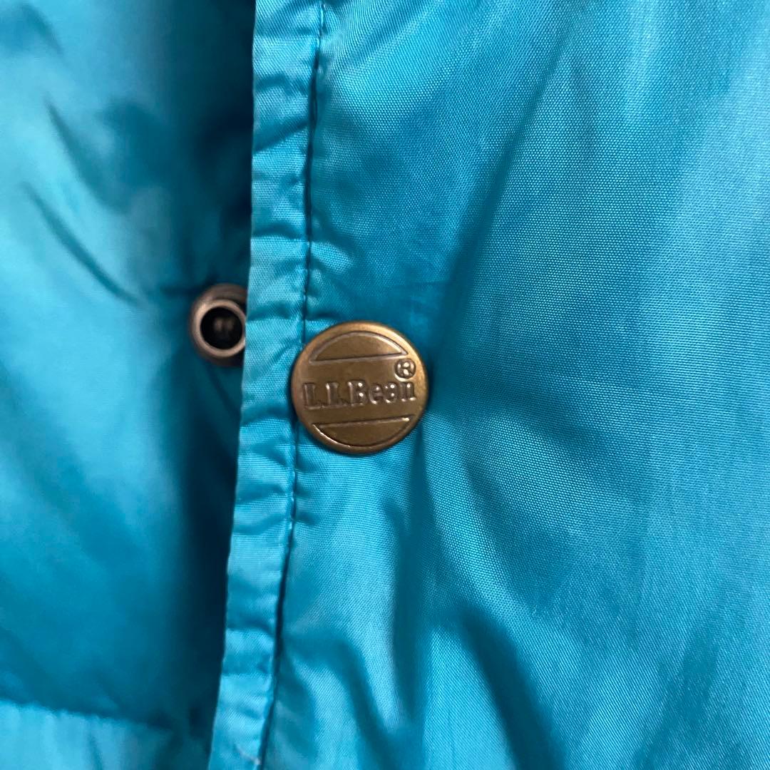 激レア　80s L.L.Bean ダウンベスト　ティファニーブルー　M~L相当