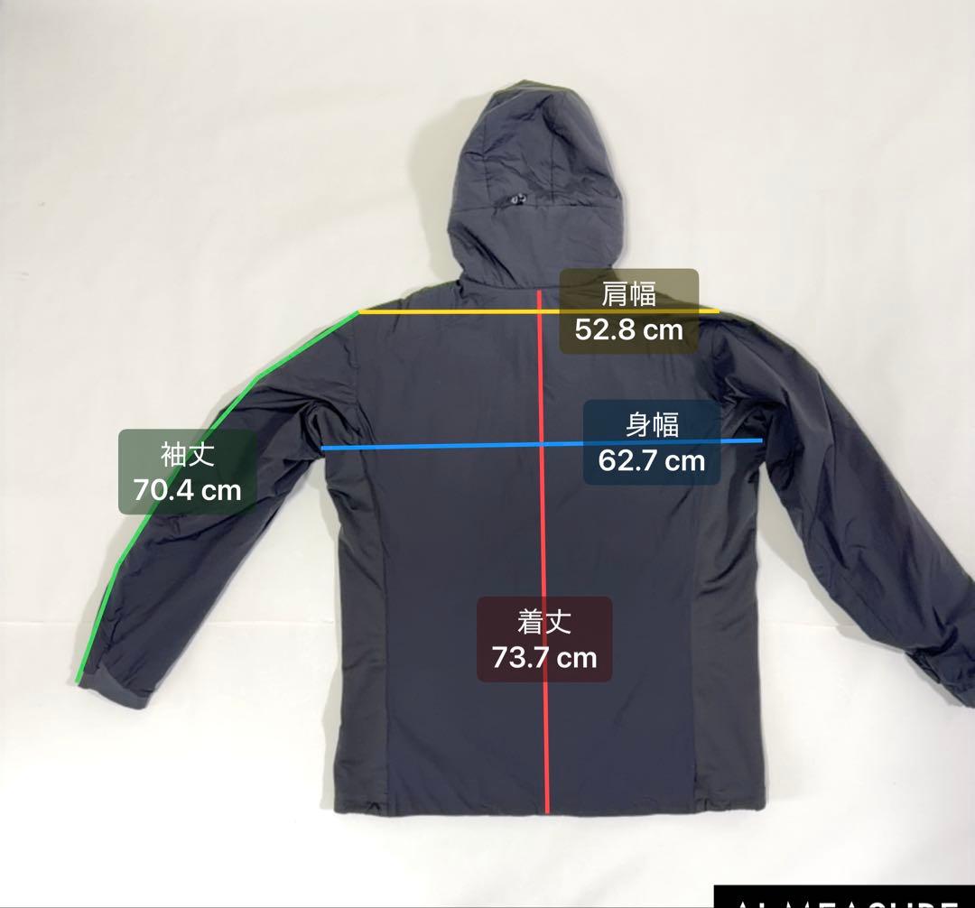 アークテリクス ATOM LT HOODY ナイロンジャケット ブラック XL