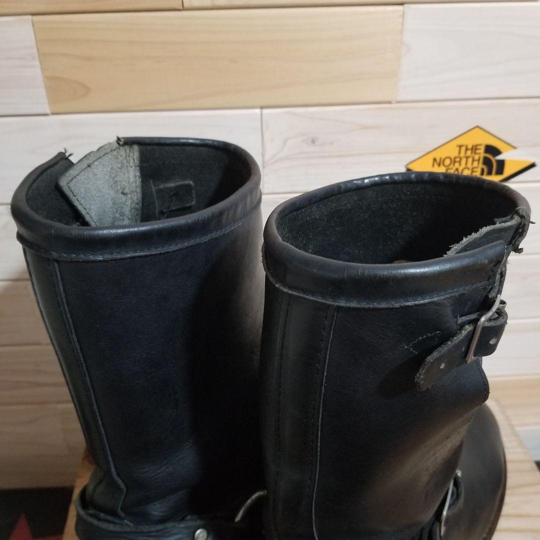 美品 80s　CHIPPEWA　エンジニア　リングブーツ　黒プリントタグ　28