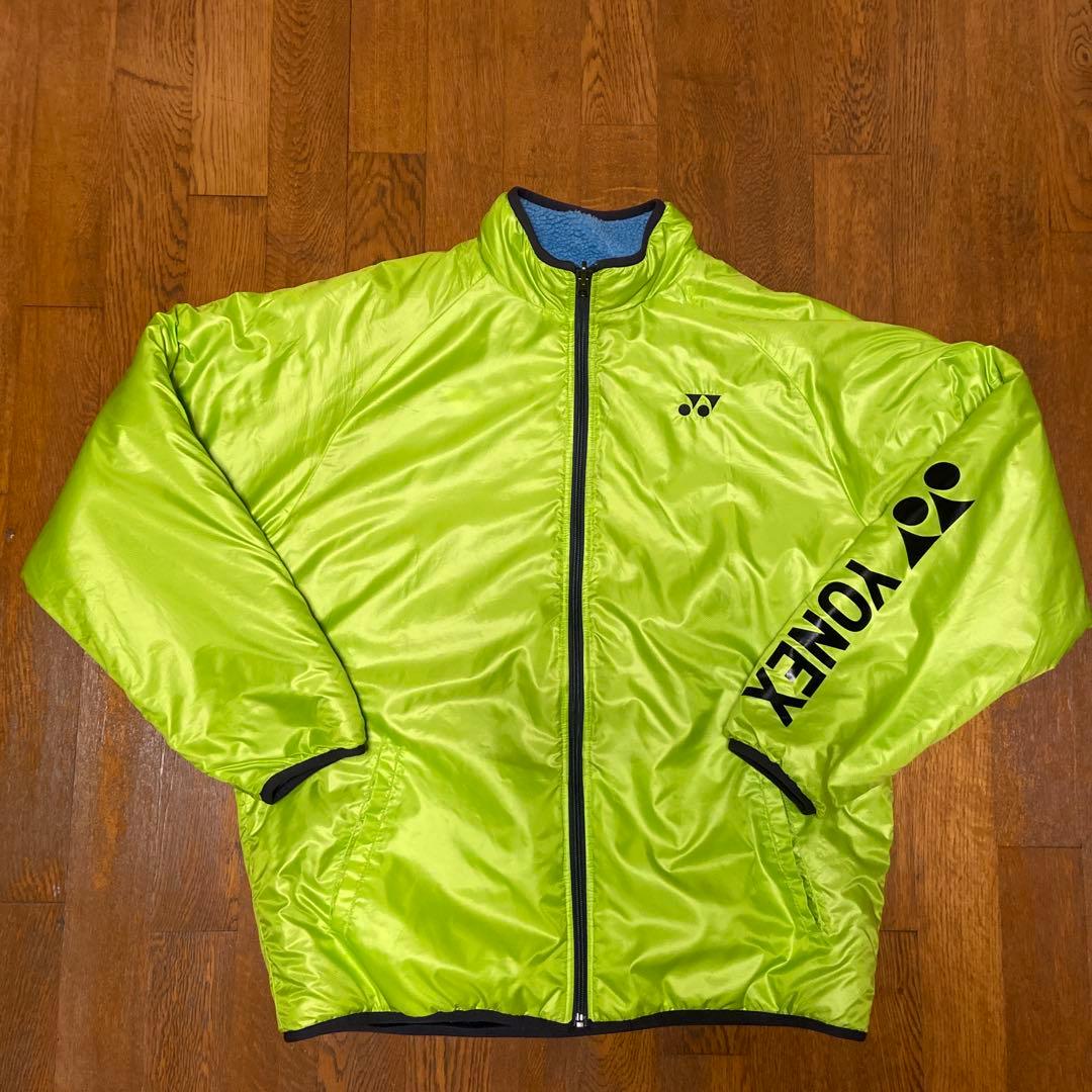 希少サイズ ヨネックス ボアリバーシブルジャケット ブルー xo