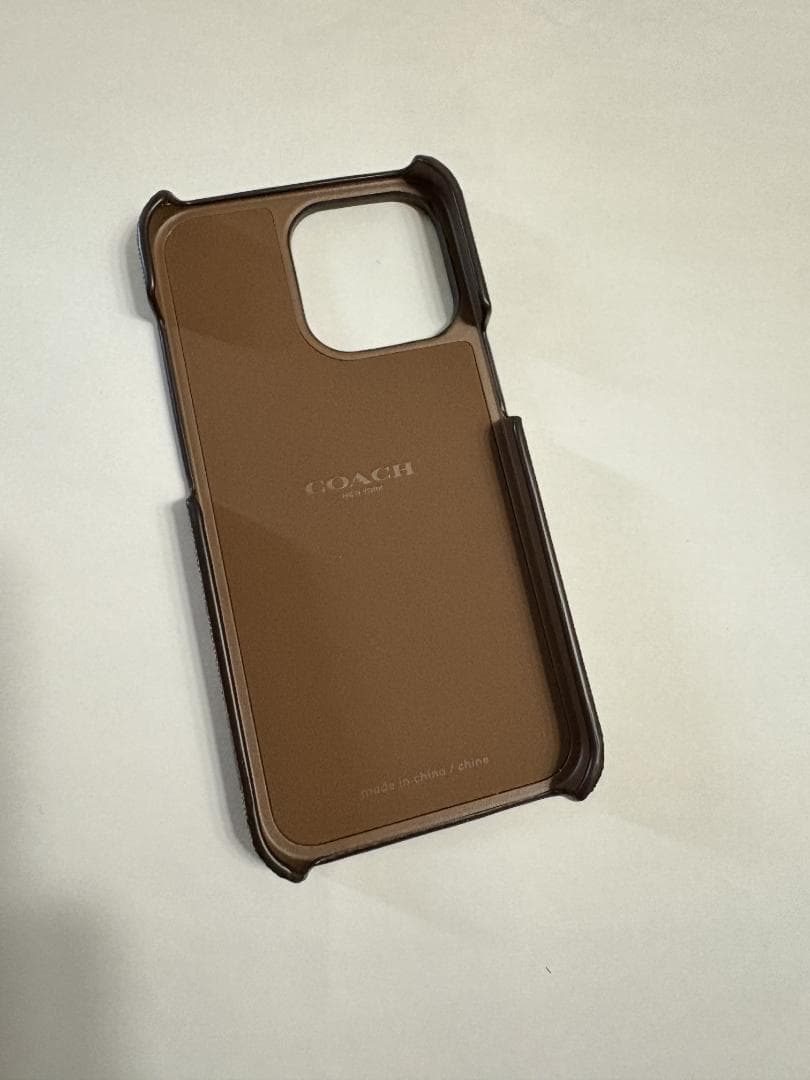 【正規品】 コーチ iPhone13 pro 対応 ケースKHAKI MULTI