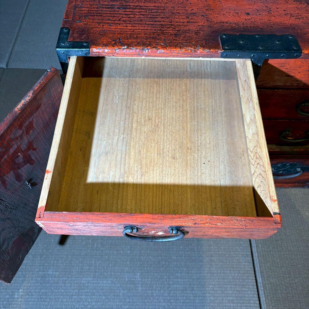 船箪笥　時代箪笥 引出し収納 和家具 アンティーク 伝統工芸 レトロ 和室 座敷