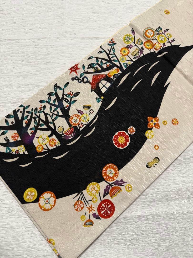 m-5 WAKKA ワッカ キャ～！ 赤ずきん 京袋帯 正絹 美品 wakka