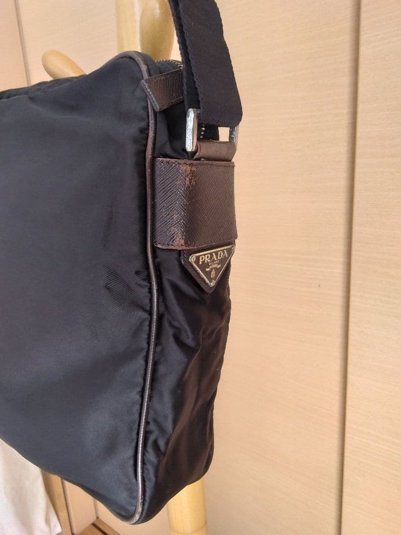 【希少色:ブラウン】PRADA プラダ ナイロン ショルダー バッグ