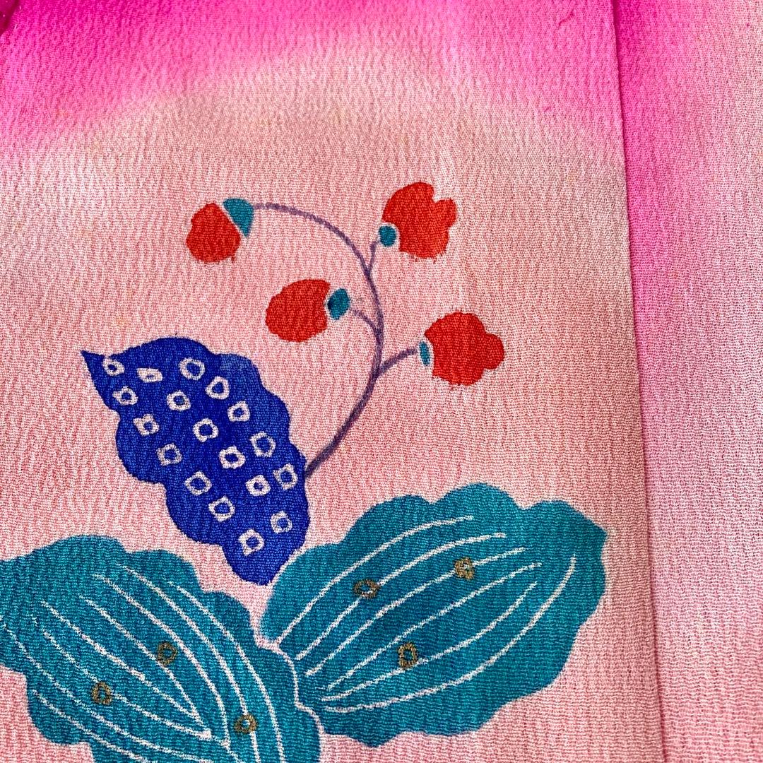 アンティーク　女の子　着物　七五三　3歳　NO6