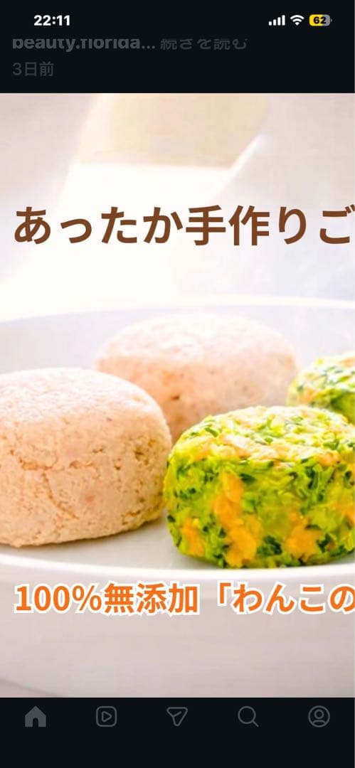 わんこの給食です。冷凍生肉 魚 100%天然素材 3個