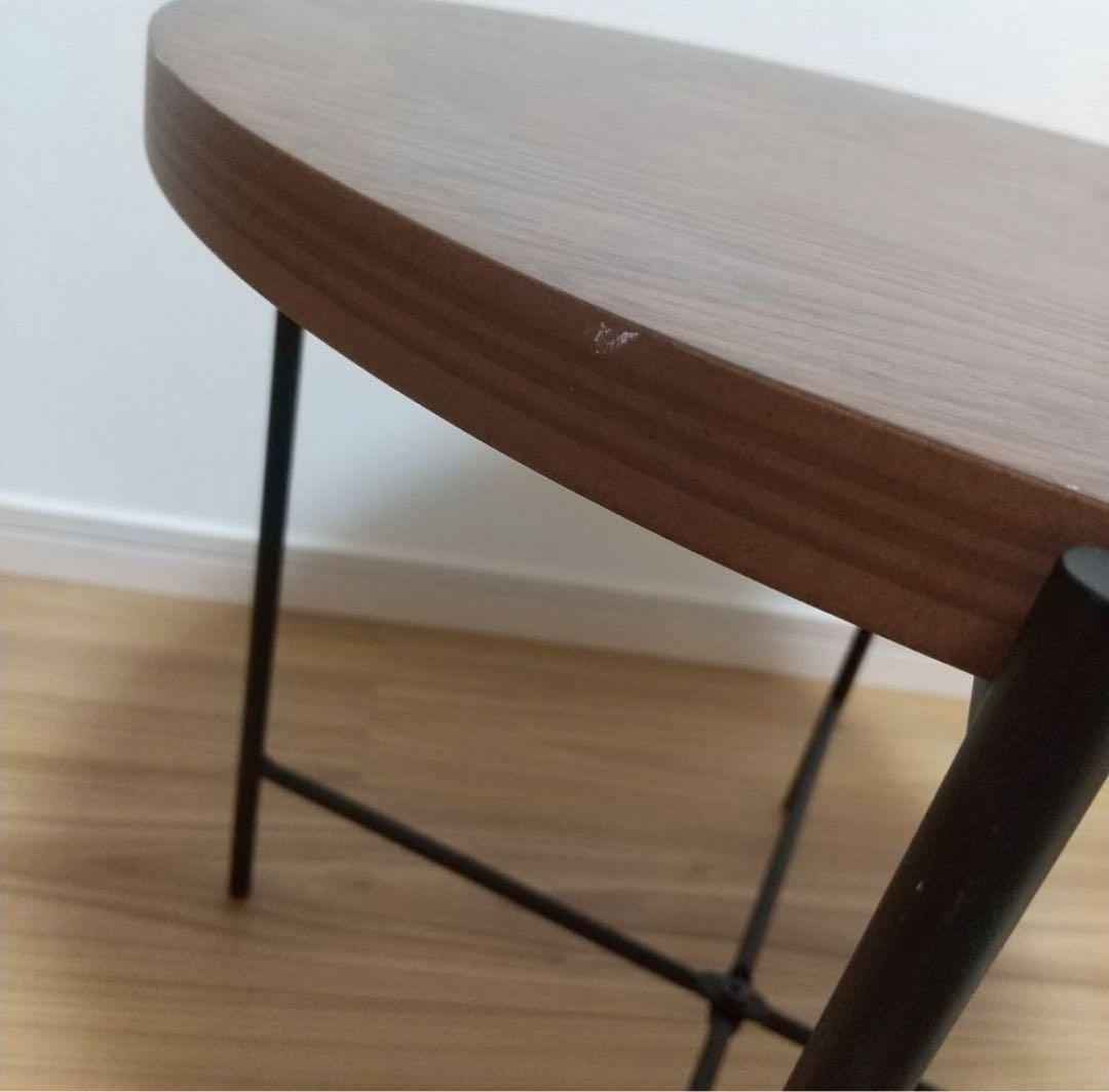 ニトリ　小　円形テーブル　丸テーブル　ヴェルガー7050